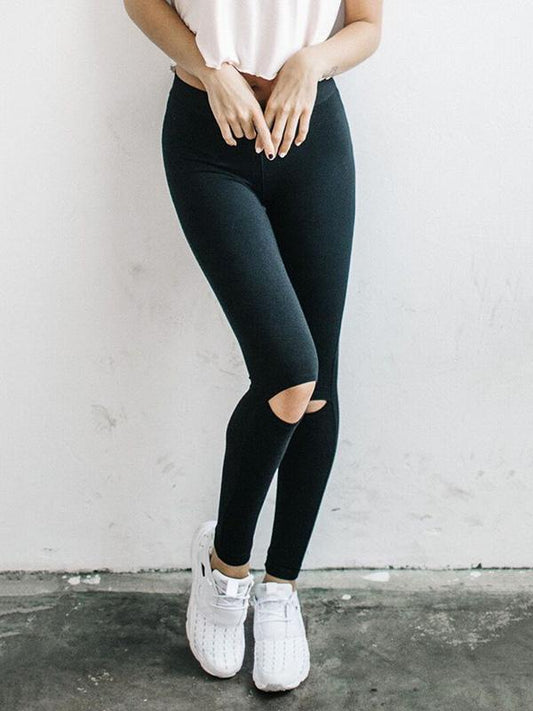 Hollow Fashion Wrap Yoga Leggings