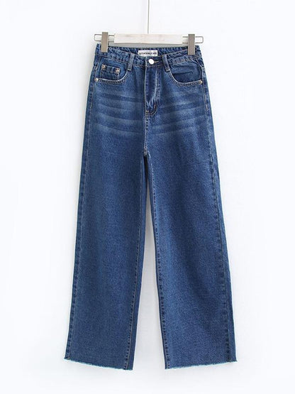 High Waist Wide Legs Jeans Pants Bottoms