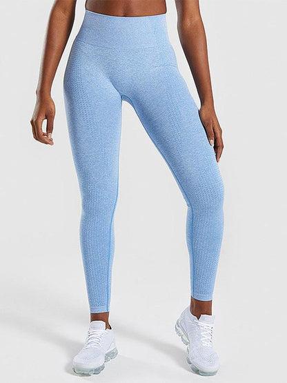 Solid Athletic High Waisted Leggings