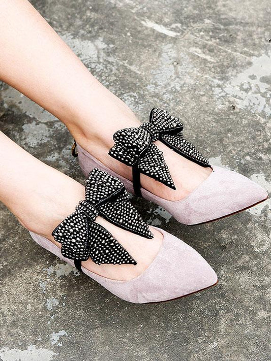 Bow-embellished DIY Shoes Decoration