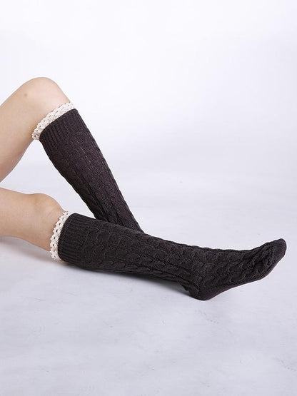 Knitting Over Knee-high 5 Colors Stocking