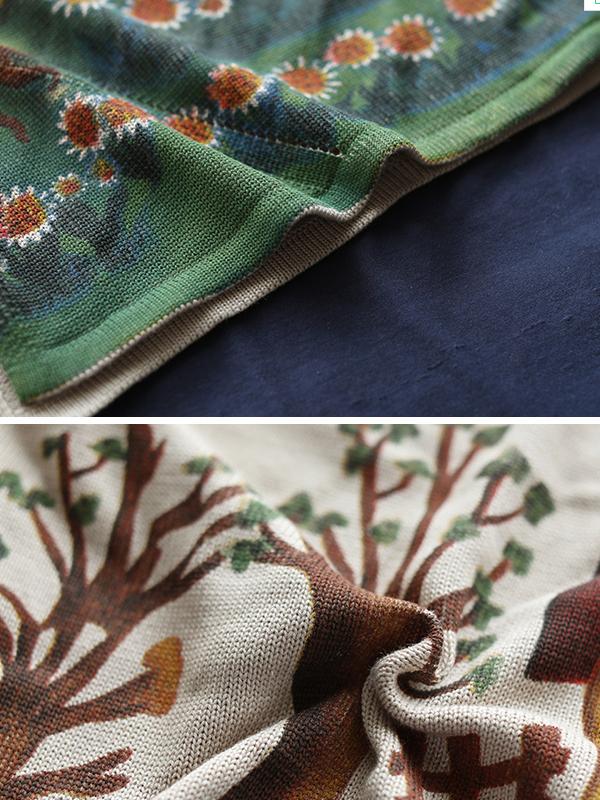 Buykud Print Soft And Comfortable Sweat-Absorbent Breathable Sweater