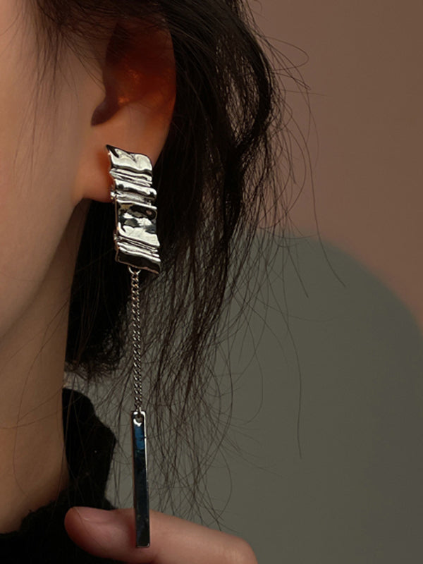 Simple Geometric Tasseled Earrings Accessories