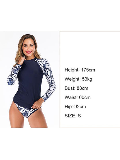 Printing Two-Piece Raglan Sleeves Wetsuit