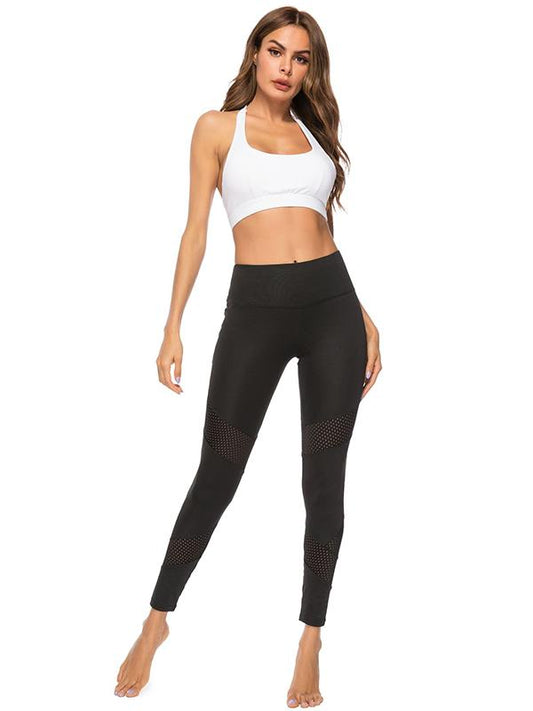 Hollow Mesh Yoga Leggings