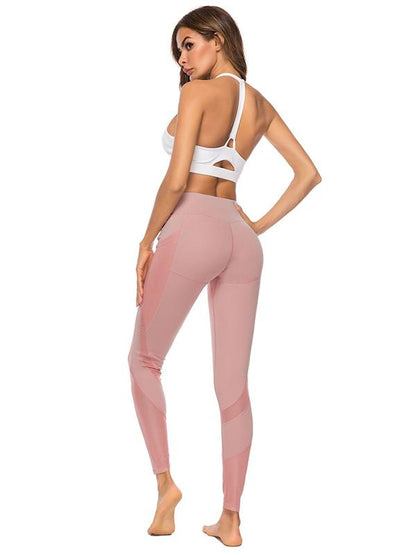 Mesh Pocket High Waist Yoga Leggings