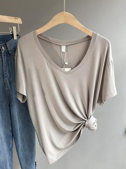 Pure Color Modal T-shirt