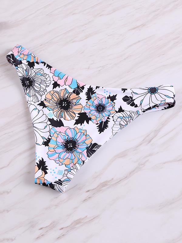 Sexy Kinematic Printing Split Type Bikini Swimsuit