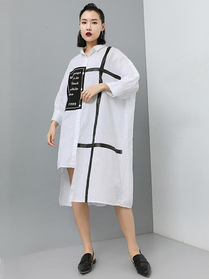 Loose Linen Irregular Long Shirt