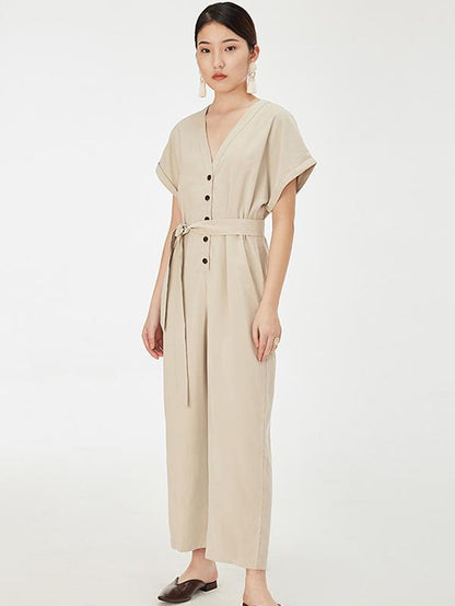 Original Solid Bandage Light Maturity Jumpsuits