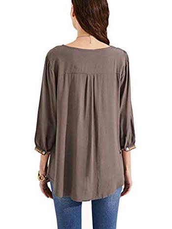 V-neck 2 Colors Blouses&shirts Tops