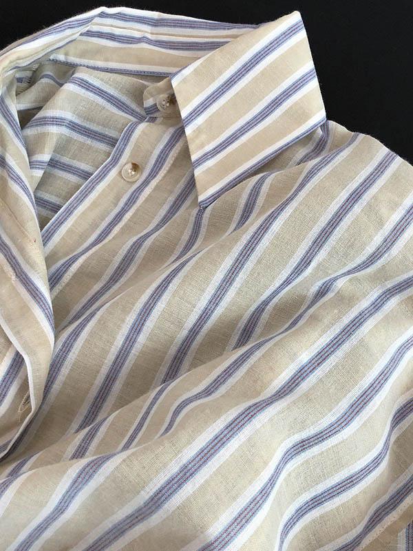 Original Striped Lapel Blouses&Shirts Tops