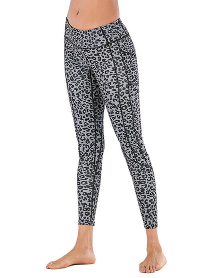 Leopard Printed With Pocket Yoga Leggings