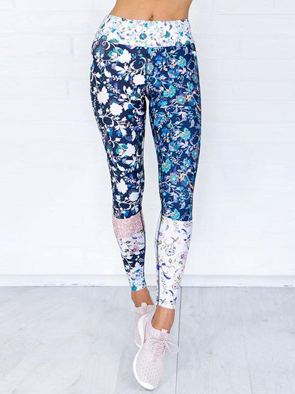 Fashion Printed Floral Fresh Yoga Suits