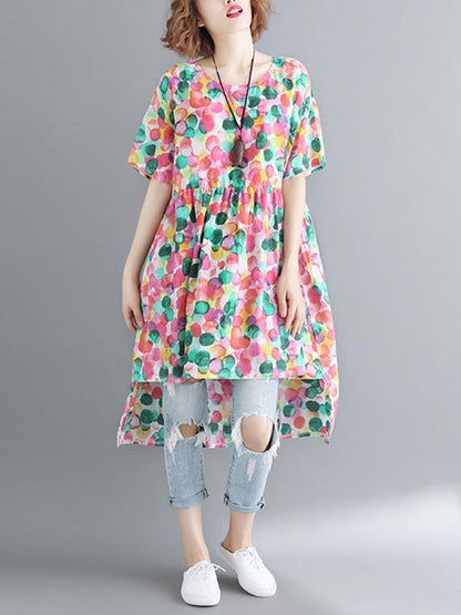 Loose Colorful Long T-shirt