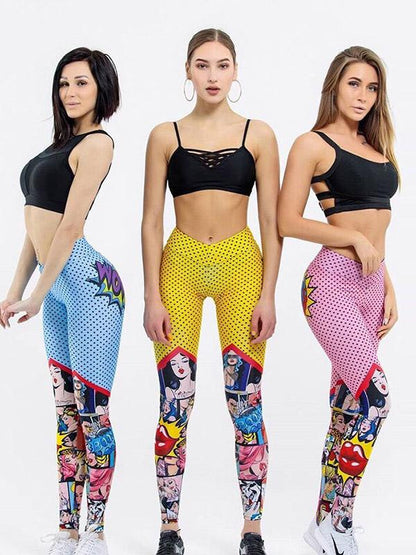 Fashion Floral Printed Fitness Yoga Legging
