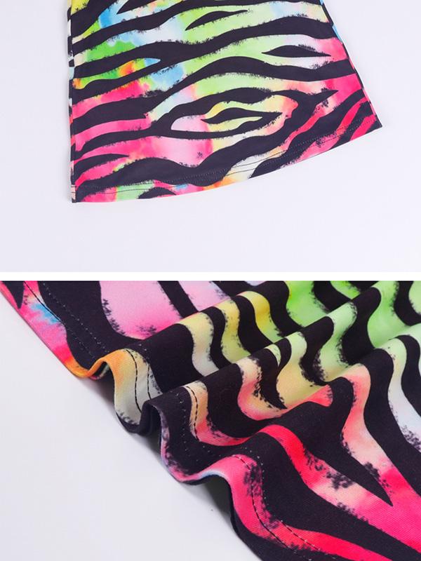 Street Casual Multicolour Printed Jumpsuits