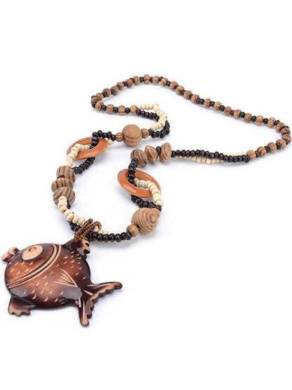 Wood Fish Pendant Accessories