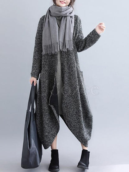Loose Cropped Hemline Outwear