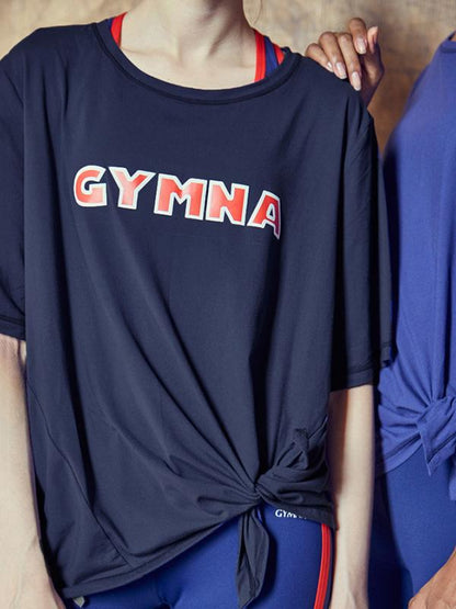 Round Collar Split Sports Tees