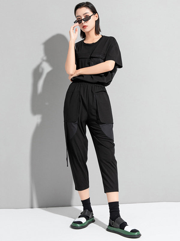 Casual Split-Joint Large Pocket Loose Pants