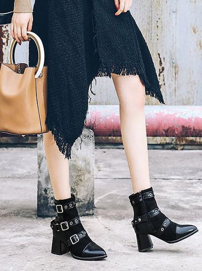 Fashion Bandage Ankle Boots Shoes