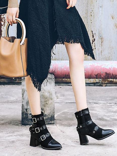 Fashion Bandage Ankle Boots Shoes