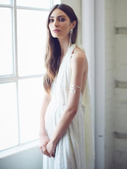 Bohemia Deep Halterneck V-neck Wide Leg Jumpsuits