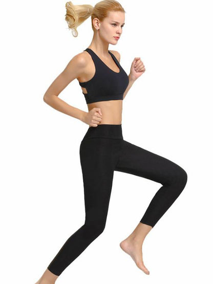 Cross-strap Sports Solid Yoga Tanks