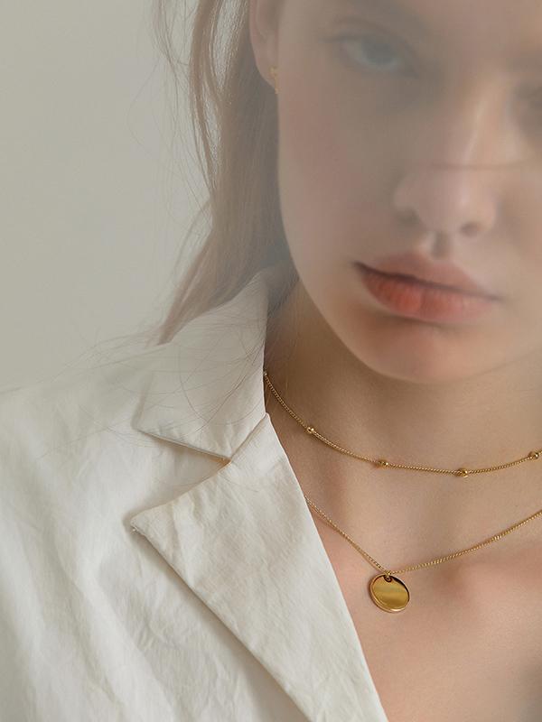 Gold Circle Necklace