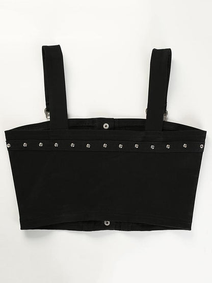 Fashion Sexy Straps Buckle Vest Top