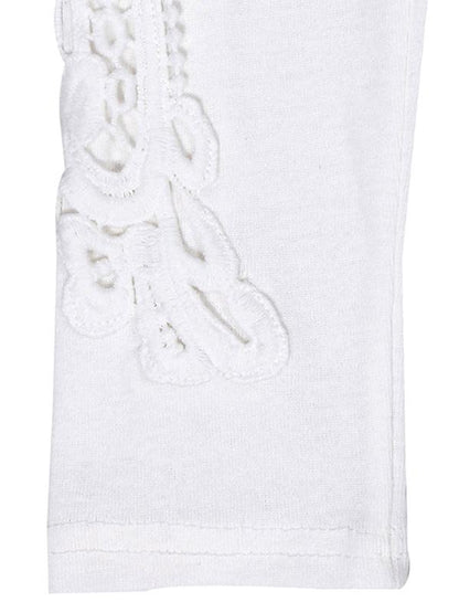 New Long Sleeve Cotton Lace T-Shirt
