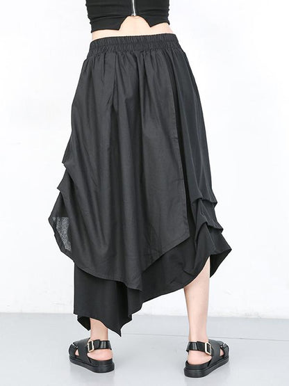 Casual Designed Cotton Ruffled Skirt