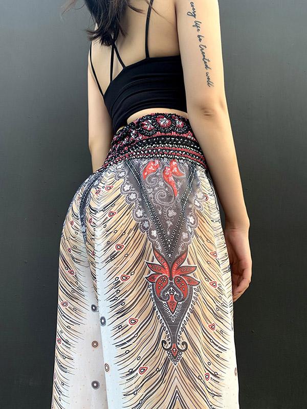 Fashion Street Casual  Printed Bloomers Pants