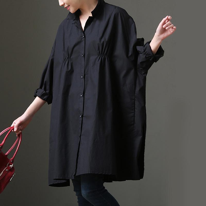 Casual Loose Three Quarter Sleeve Cotton Shirt