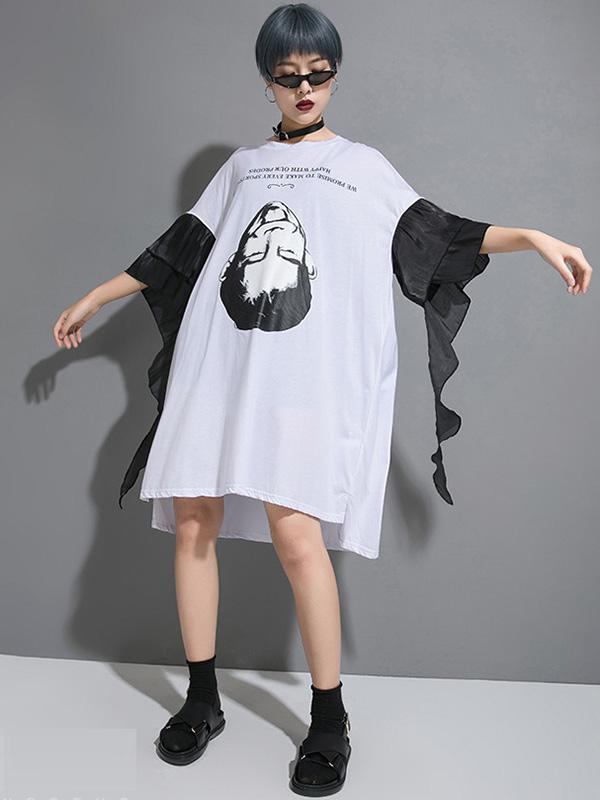 Casual Sleeve Designed Short Dress