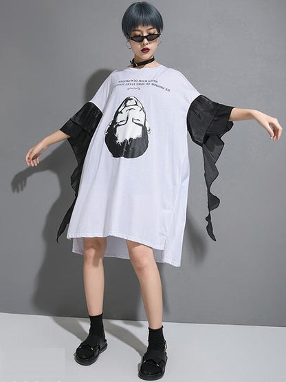 Casual Sleeve Designed Short Dress