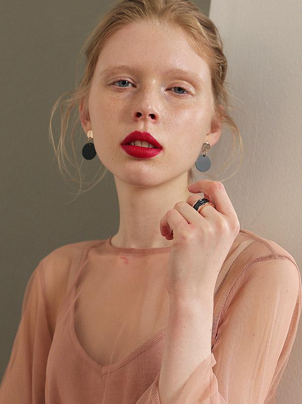 Normcore Black Geometry Earrings