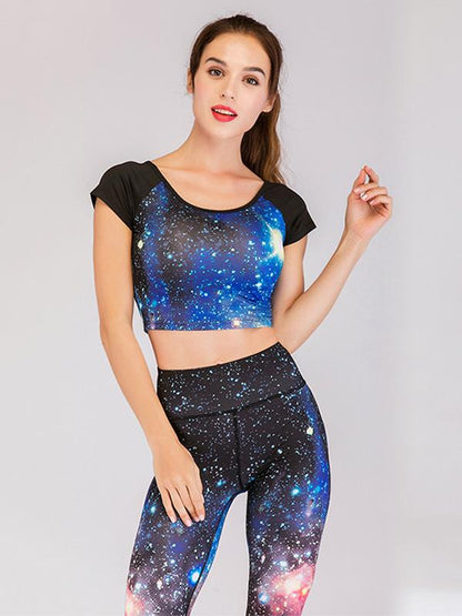 Soft Comfortable Printed Yoga Suits