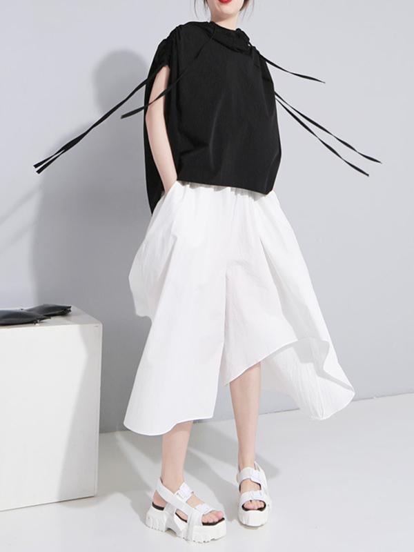 Loose Cotton Irregular Skirt