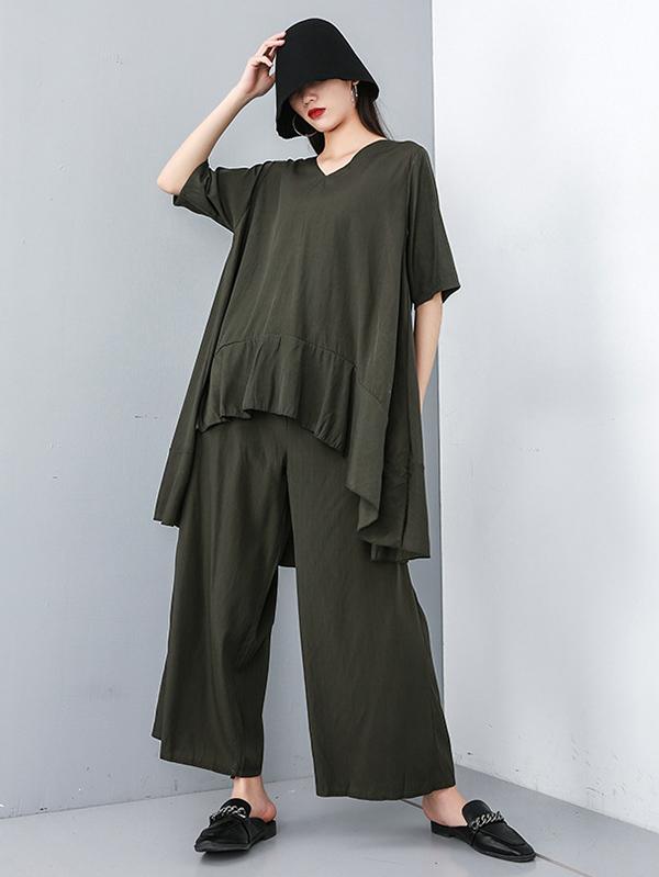 Loose Soft Wide-leg Suits