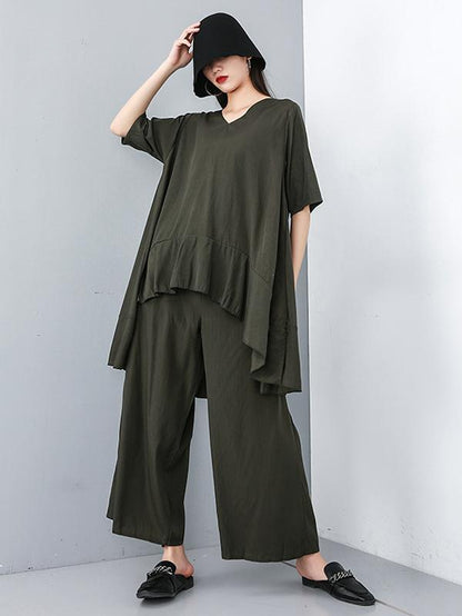 Loose Soft Wide-leg Suits