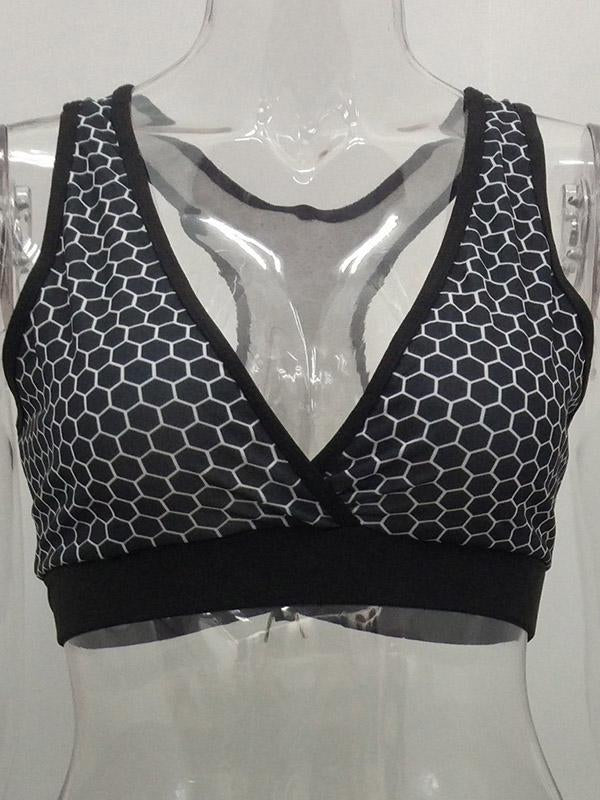 Fashion Printed Wrap Yoga Suits