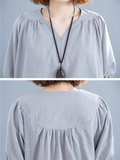 Loose Oversize Solid  Dress
