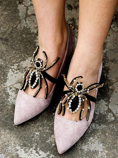 Spider Pattern DIY Shoes Decoration