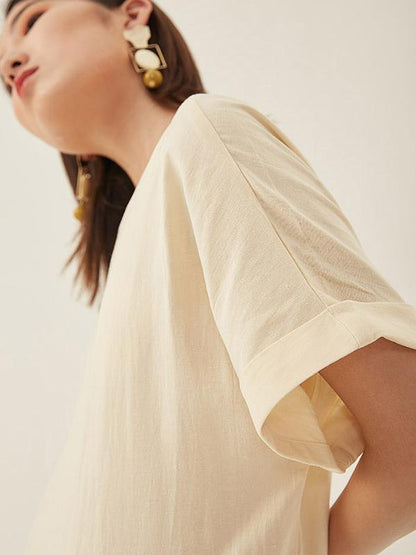 Original Retro Cropped Hemline Long Dress