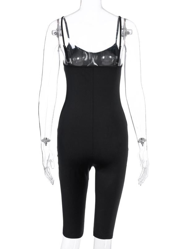 Sexy Wrap Spaghetti-Neck Sports Rompers