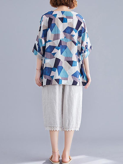 Geometry Oversize Printed T-Shirt