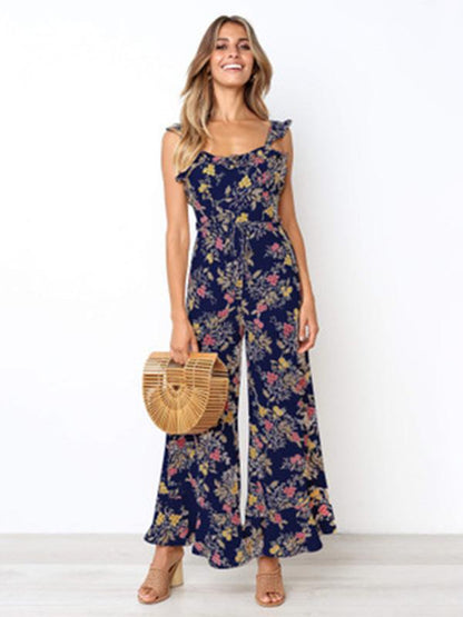 Bohemia Backless 3 Colors Wide Leg Jumpsuits
