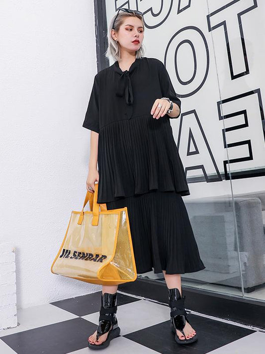 Elegant Ruffled Layered Dress